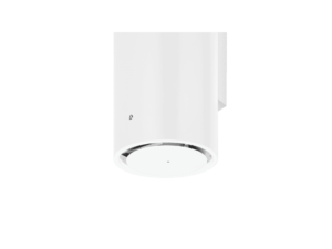 Biały okap kuchenny przyścienny marki Ciarko.