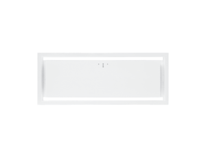Biały okap podszafkowy Ciarko Design.