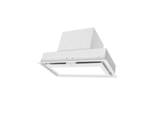 Biały okap podszafkowy Ciarko Design.
