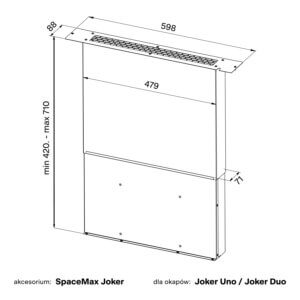 Rysunek techniczny akcesorium Space Max Joker